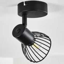 hofstein Plafonnier Holbol Noir, 1 lumière