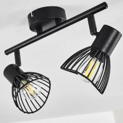 hofstein Plafonnier Holbol Noir, 2 lumières