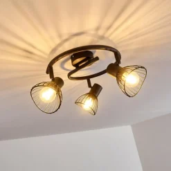 hofstein Plafonnier Holbol Noir, 3 lumières