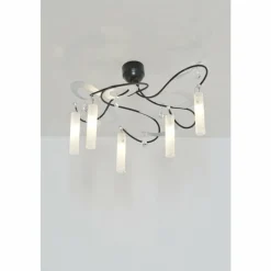 Luminaires Holländer Plafonnier Holländer CASINO Noir, Argenté, 5 lumières* Plafonniers