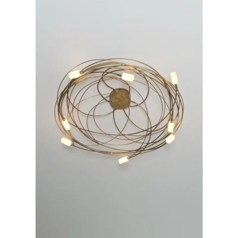 Lampes Dorées-Luminaires Holländer Plafonnier Holländer CITTADELLA Or, 8 lumières