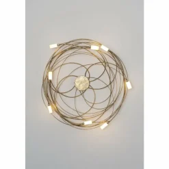 Lampes Dorées-Luminaires Holländer Plafonnier Holländer CITTADELLA Or, 8 lumières