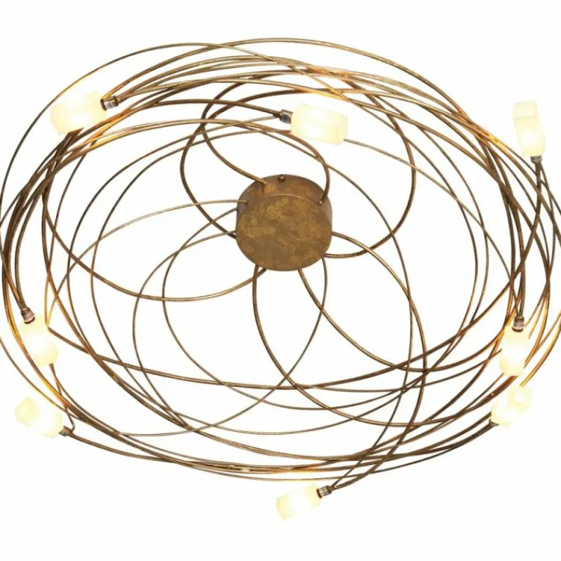 Lampes Dorées-Luminaires Holländer Plafonnier Holländer CITTADELLA Or, 8 lumières