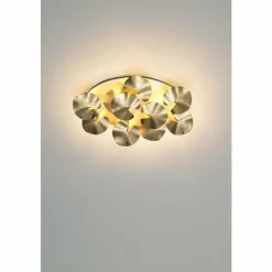 Luminaires Rustiques-Luminaires Holländer Plafonnier Holländer CONTROVERSIA LED Or, 10 lumières