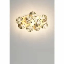 Luminaires Rustiques-Luminaires Holländer Plafonnier Holländer CONTROVERSIA LED Or, 10 lumières