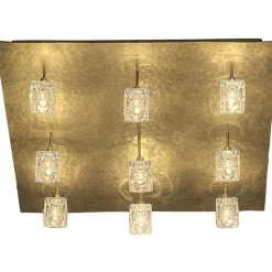 Luminaires Holländer Plafonnier Holländer LUCENTE Or, 9 lumières