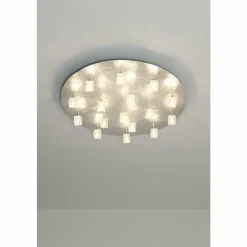 Luminaires Holländer Plafonnier Holländer LUCENTE Argenté, 16 lumières