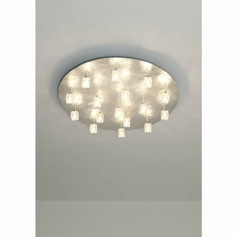Luminaires Holländer Plafonnier Holländer LUCENTE Argenté, 16 lumières
