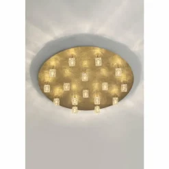 Luminaires Holländer Plafonnier Holländer LUCENTE Or, 16 lumières