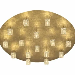 Luminaires Holländer Plafonnier Holländer LUCENTE Or, 16 lumières