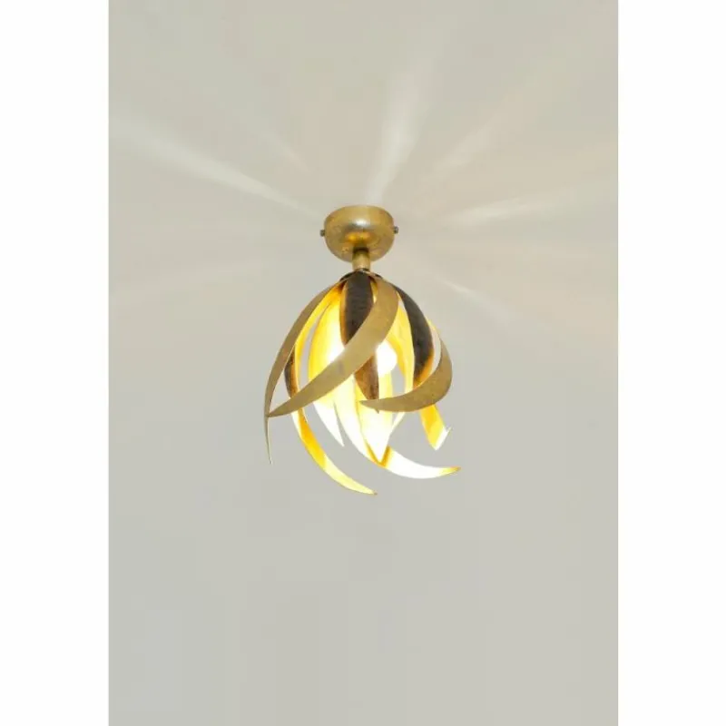 Lampes Dorées-Luminaires Holländer Plafonnier Holländer PROSPERO Brun, Or, Noir, 1 lumière