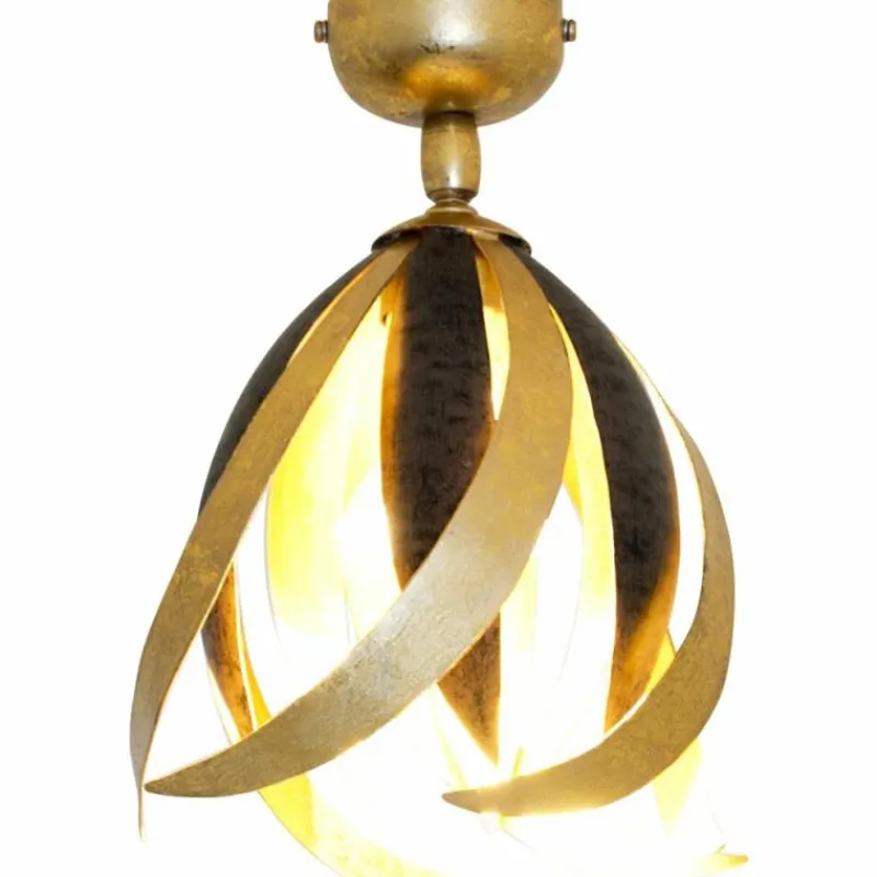 Lampes Dorées-Luminaires Holländer Plafonnier Holländer PROSPERO Brun, Or, Noir, 1 lumière