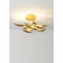 Lampes Dorées-Luminaires Holländer Plafonnier Holländer REGATTA LED Or, 9 lumières