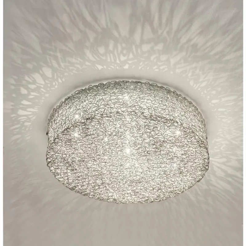 Luminaires Holländer Plafonnier Holländer RIFUGIO Argenté, 10 lumières