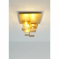 Lampes Dorées-Luminaires Holländer Plafonnier Holländer SCACCHI Or, 9 lumières