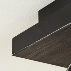 Lampes Industrielles-hofstein Plafonnier Holsa Noir, 3 lumières