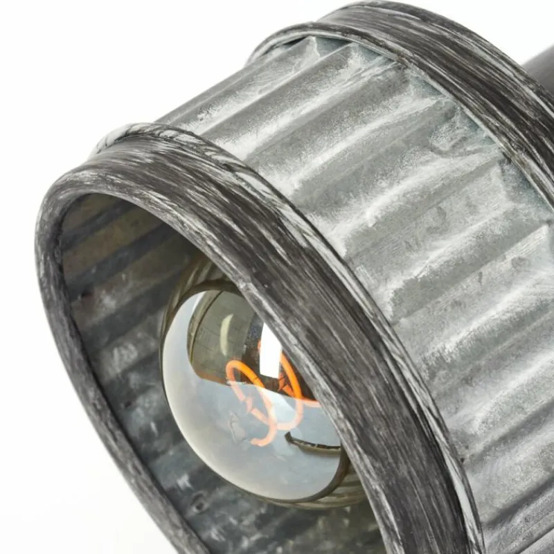 Lampes Industrielles-hofstein Plafonnier Holsa Noir, 2 lumières