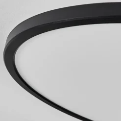 hofstein Plafonnier Hooper LED Noir, 1 lumière