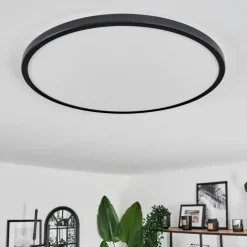 hofstein Plafonnier Hooper LED Noir, 1 lumière