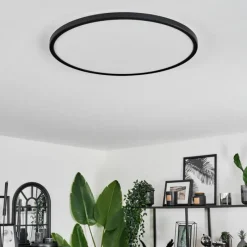 hofstein Plafonnier Hooper LED Noir, 1 lumière