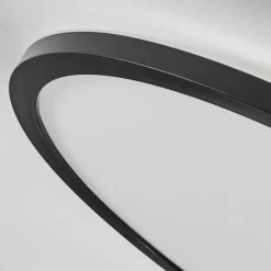 hofstein Plafonnier Hooper LED Noir, 1 lumière