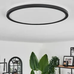 hofstein Plafonnier Hooper LED Noir, 1 lumière