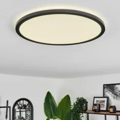 hofstein Plafonnier Hooper LED Noir, 1 lumière