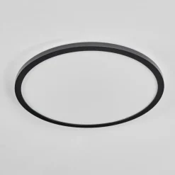 hofstein Plafonnier Hooper LED Noir, 1 lumière