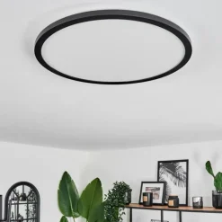 hofstein Plafonnier Hooper LED Noir, 1 lumière