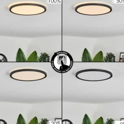 hofstein Plafonnier Hooper LED Noir, 1 lumière