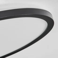 hofstein Plafonnier Hooper LED Noir, 1 lumière