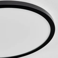 hofstein Plafonnier Hooper LED Noir, 1 lumière