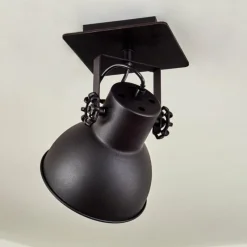 Lampes Industrielles-hofstein Plafonnier Hora Noir, 1 lumière