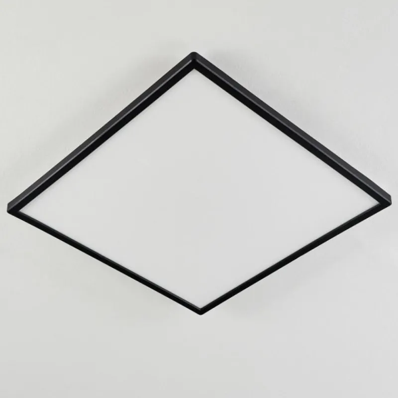 hofstein Plafonnier Hortinhas LED Noir, 1 lumière, Télécommandes, Changeur de couleurs