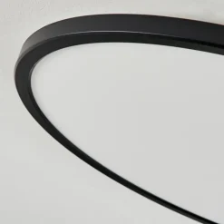 hofstein Plafonnier Hortinhas LED Noir, 1 lumière, Télécommandes, Changeur de couleurs