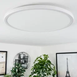 hofstein Plafonnier Hortinhas LED Blanc, 1 lumière, Télécommandes, Changeur de couleurs