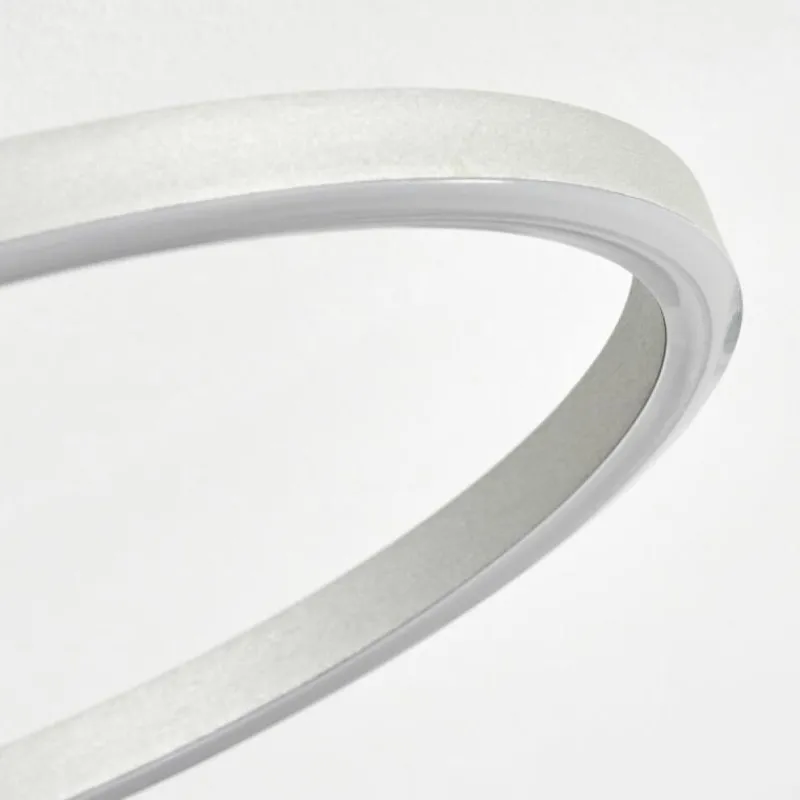 hofstein Plafonnier Hosum LED Nickel mat, 1 lumière