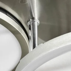 hofstein Plafonnier Hosum LED Nickel mat, 1 lumière