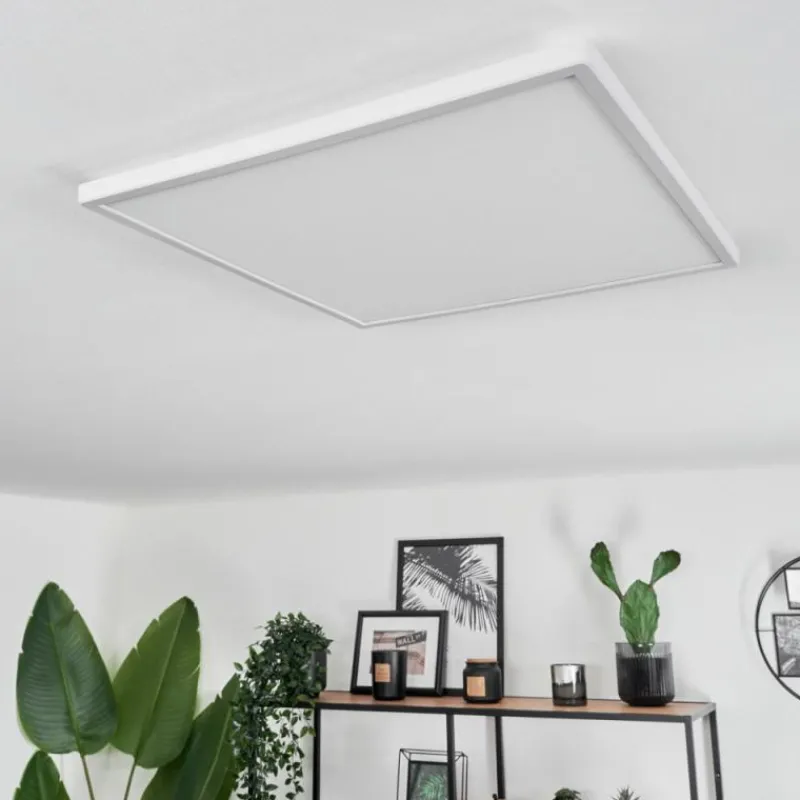 hofstein Plafonnier Hotinhas LED Blanc, 1 lumière, Télécommandes, Changeur de couleurs