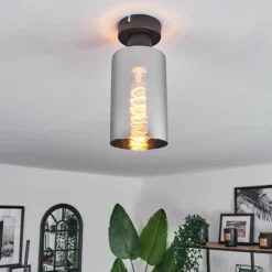 hofstein Plafonnier Hunouri Noir, 1 lumière