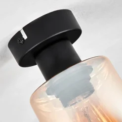 hofstein Plafonnier Hunouri Noir, 1 lumière