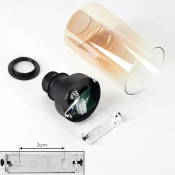 hofstein Plafonnier Hunouri Noir, 1 lumière