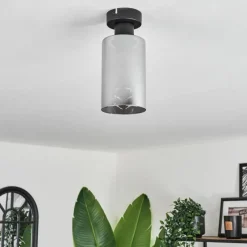 hofstein Plafonnier Hunouri Noir, 1 lumière