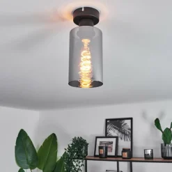 hofstein Plafonnier Hunouri Noir, 1 lumière