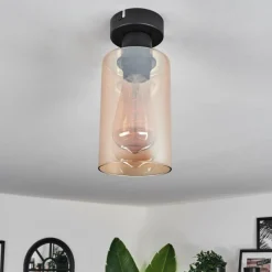 hofstein Plafonnier Hunouri Noir, 1 lumière