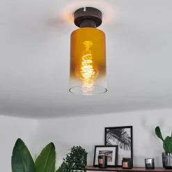 hofstein Plafonnier Hunouri Noir, 1 lumière