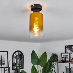 hofstein Plafonnier Hunouri Noir, 1 lumière