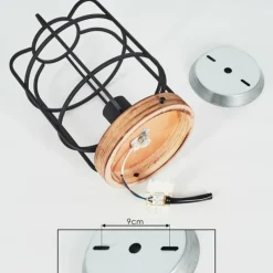 Lampes Vintages & Rétros-hofstein Plafonnier Husvik Bois foncé, 1 lumière