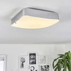 hofstein Plafonnier Hutton LED Chrome, 1 lumière