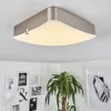 hofstein Plafonnier Hutton LED Nickel mat, 1 lumière